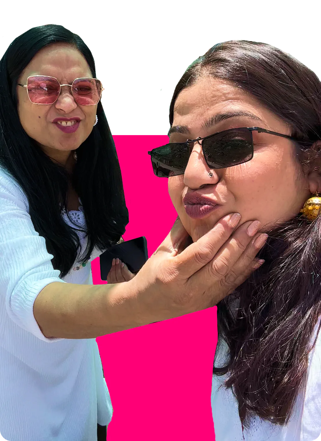 Two Sahelis having fun together
